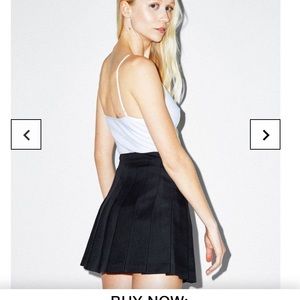 Black tennis skirt American apparel